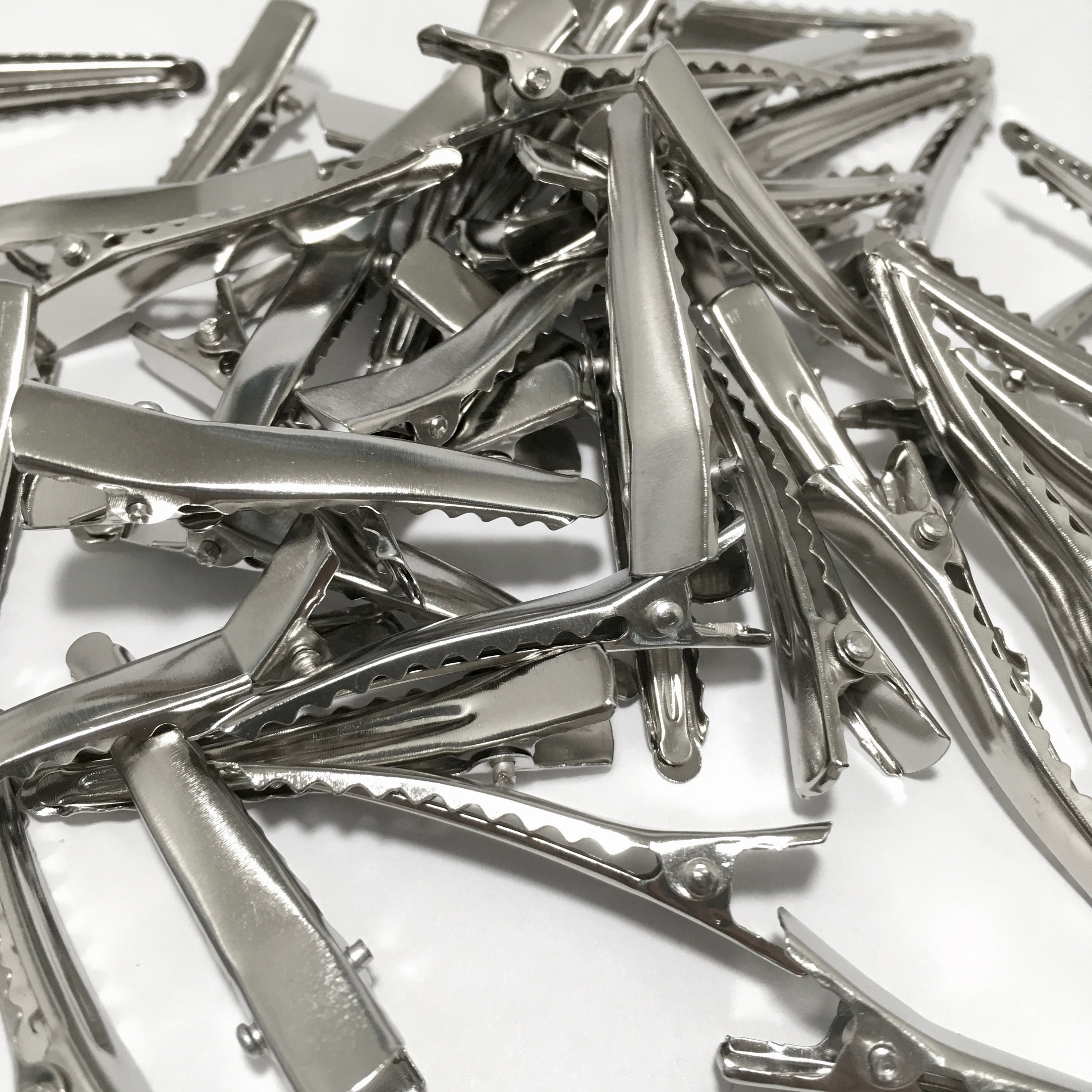 100 Alligator Hair Clips With Teeth 1 1/4 Inch 44mm Etsy
