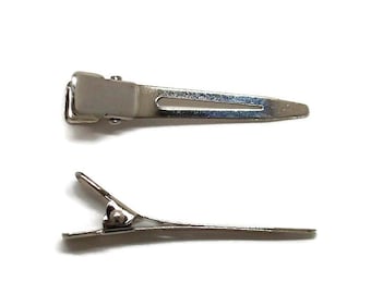 25 Single Prong Alligator Hair Clips 45mm (1 3/4 inch)