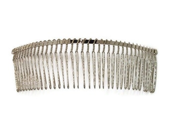 6 Metal Hair Combs 36 Teeth - 5.75 inch (145mm)