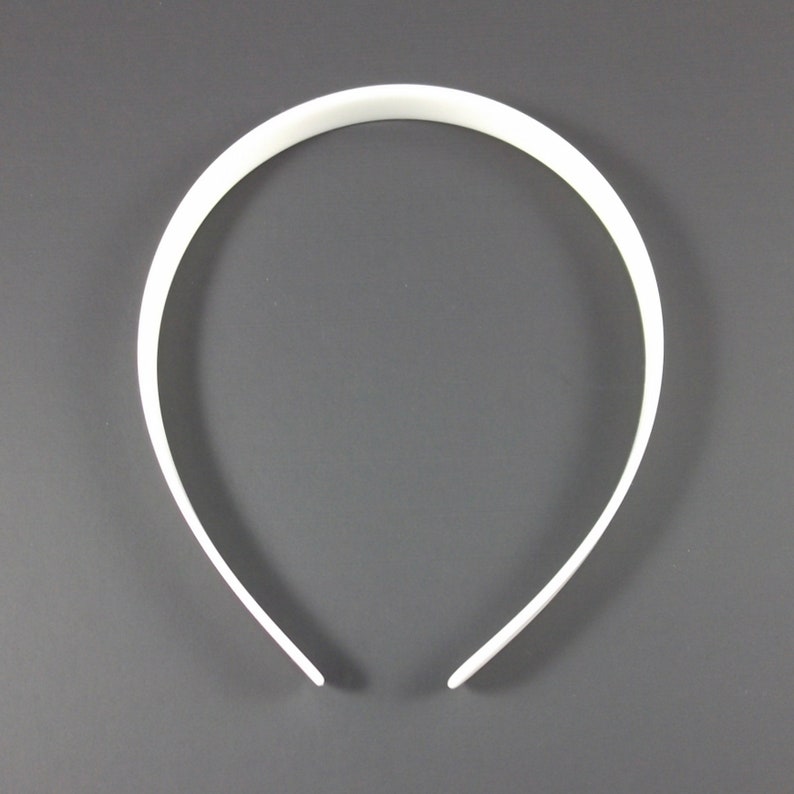 100 White Plastic Headband Blanks 14mm 1/2 inch Etsy