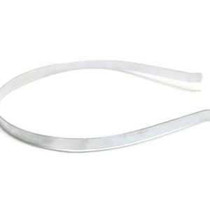 12 Metal Headband Blanks 7mm 1/4 inch Bent End image 1