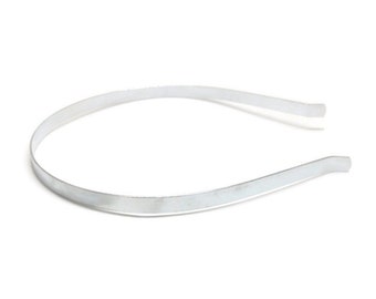 12 Metal Headband Blanks - 7mm (1/4 inch) Bent End