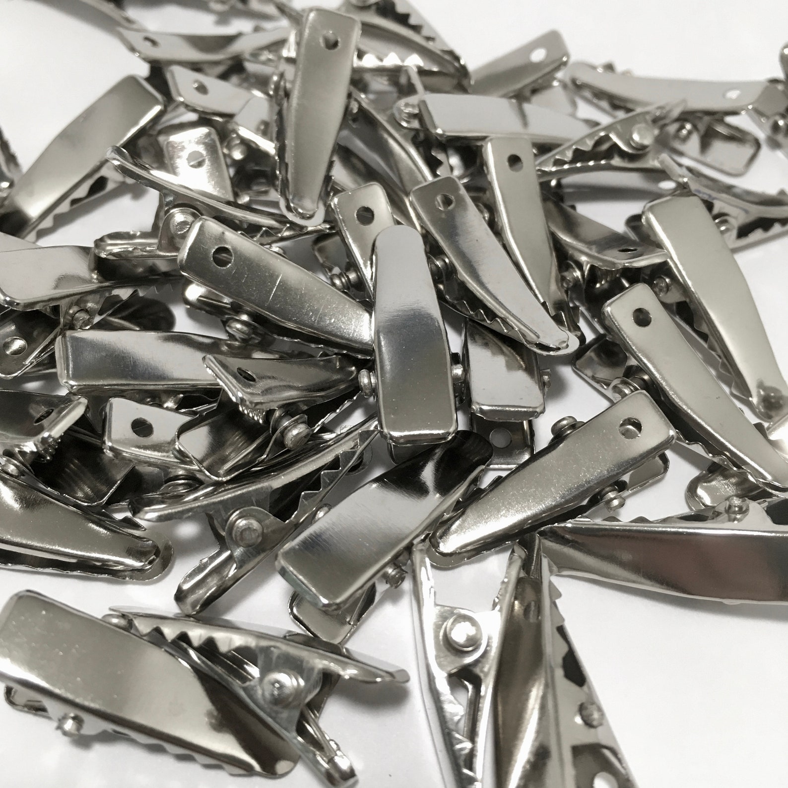 50 Single Prong Alligator Hair Clips With Teeth 15/16 Inch Etsy