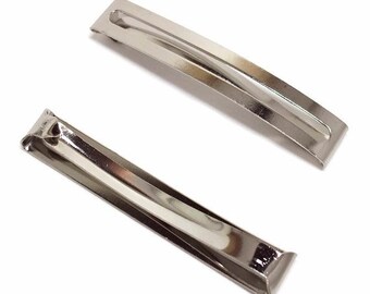25 Double Bar Barrettes - 60mm (2 5/16 inch)