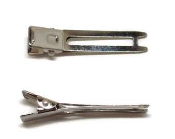 200 Double Prong Alligator Hair Clips 48mm (1 7/8 inch)