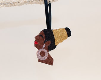 Nina Simone Glitter Deluxe Christmas Decoration