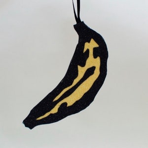 Velvet Underground Banana Glitter Christmas decoration