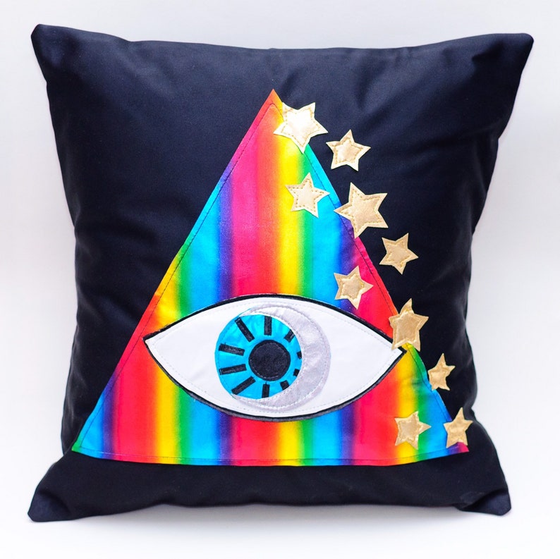 Cosmic Pyramid Cushion | Etsy Pyramid pillow | Etsy