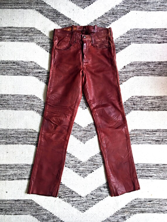 70s leather pants