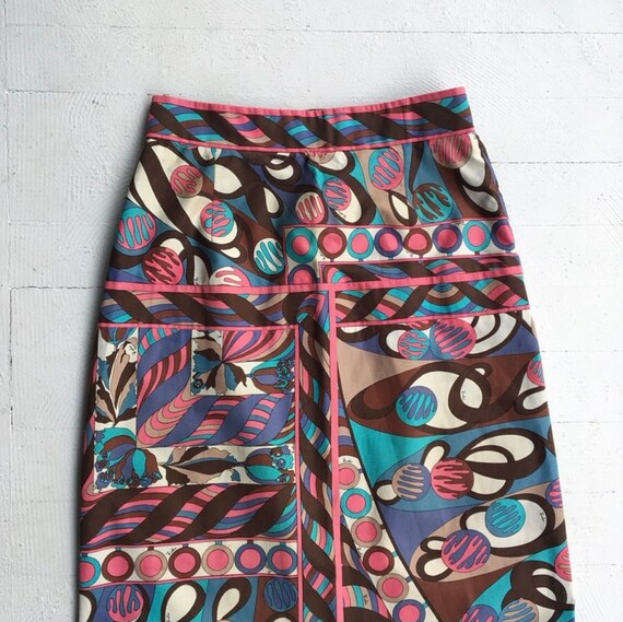 Emilio Pucci Cotton Maxi Skirt signed