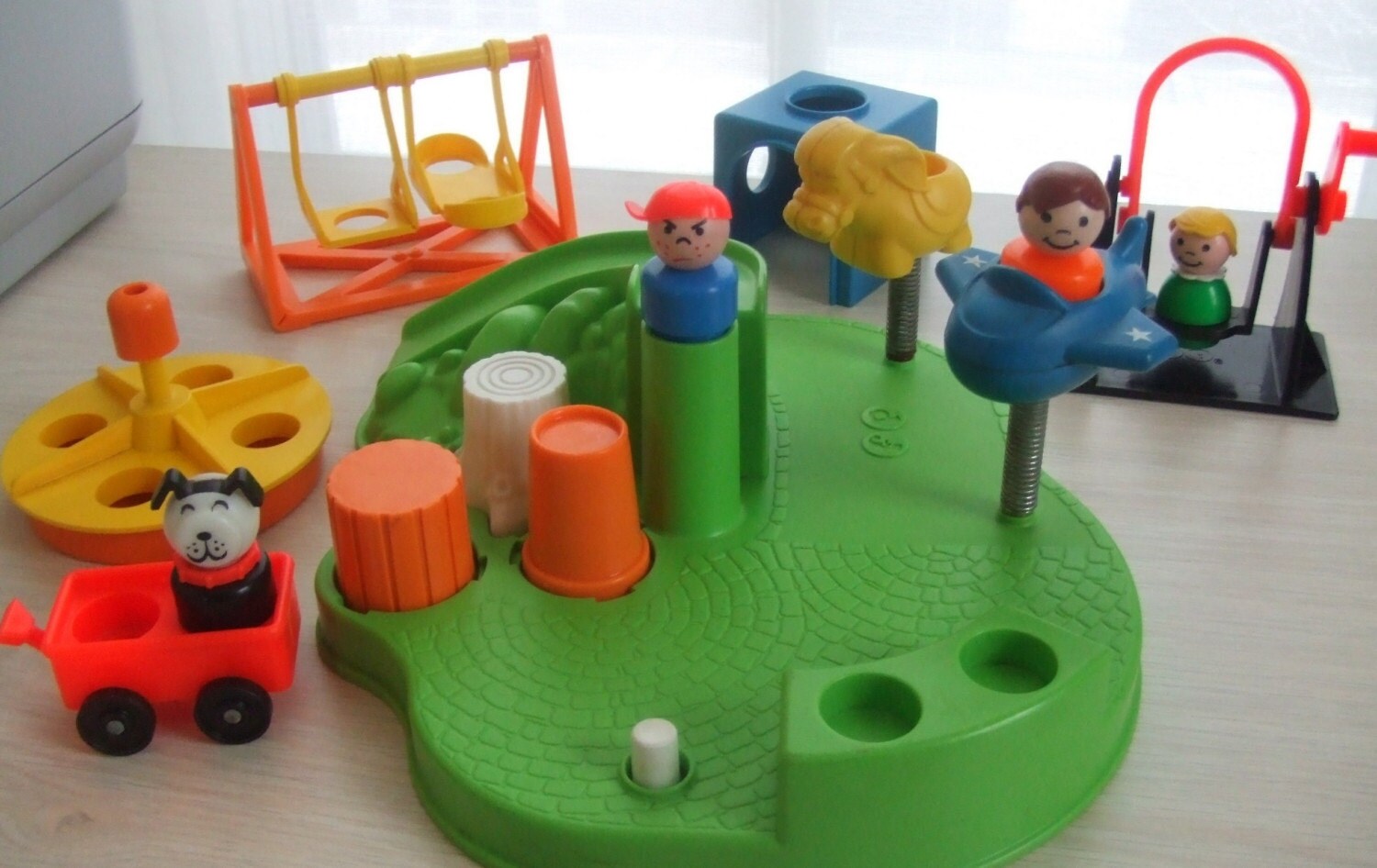 Vintage FISHER PRICE Little People Playground 10 pc. playset Etsy