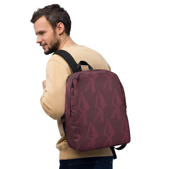 Garnet on Brick Spear Print Minimalist Backpack FSU Seminoles Etsy