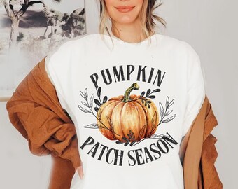 Pumpkin Patch Season Shirt, Halloween Ghost Tee