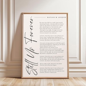 Custom Song MP3 Download – Personalized Anniversary, Wedding, Birthday Gift Lyrics Art image 4