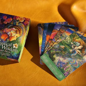 Baralho de cartas de sabedoria mística, tarô do oráculo da sabedoria, 46 cartas, jogo de adivinhação, jogo de adivinhação, presente, presente infantil, presente para menina