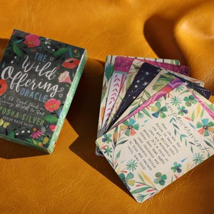 Tarot Oráculo de las Flores, 52 cartas, juego de adivinación, juego de adivinación, regalo, regalo para niños, regalo para niñas