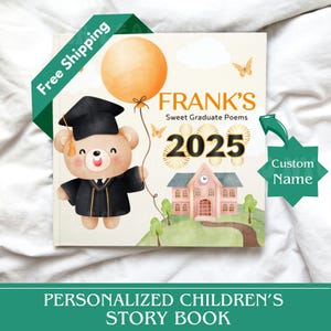 Edizione di laurea Regali personalizzati per bambini, libro ricordo personalizzato con nome per bambini in età prescolare, Pre K, classe di bambini del giardino del 2025