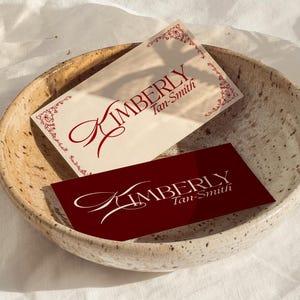 Segnaposto Rosso acceso e crema - Estetica di vecchia data, Decorazione da tavolo per matrimonio classica ed elegante, Segnaposto di lusso per eventi