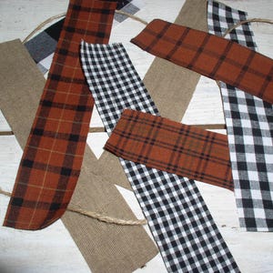 Diy Fall Rag Garland Fall Farmhouse Rag Garland Kit DIY KIT...NOT a Finished Garland Pre-cut ...
