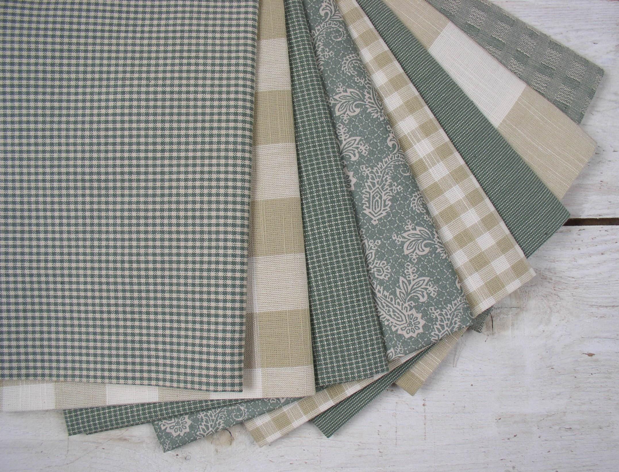 Blue, Tan Fat Quarter Bundles - Etsy