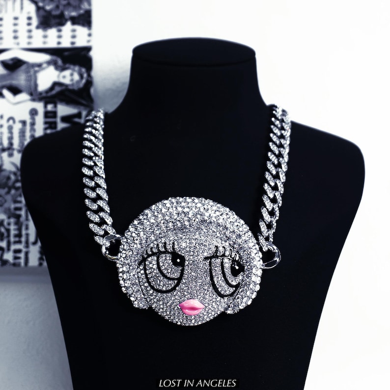 Custom Bing Hip Hop- Ice Spice Inspired Iced Out 3d Cartoon Pendant ...