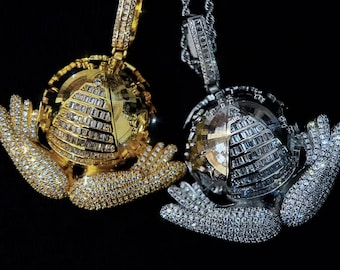 Playboi Carti Opium Necklace! Stainless Steel & Black Enamel