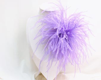ヴィンテージ パープル デイジー ブローチ、4 月の誕生日の花のピン
