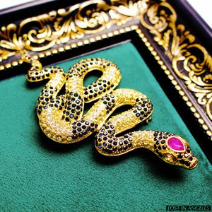 Pulseira Moments Snake Chain, broche de disco azul, tamanho 17 cm