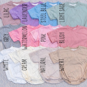 Blank Bubble Rompers Made From 100% Soft Polyester, Sublimation Blanks, Baby Baggy Bodysuit, for Sublimation, DTF, etc., CPSC Compliant