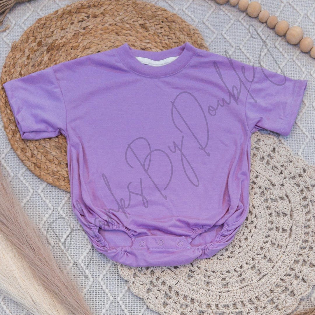 Lavender Blank Bubble Rompers Made From 100% Soft Polyester ...