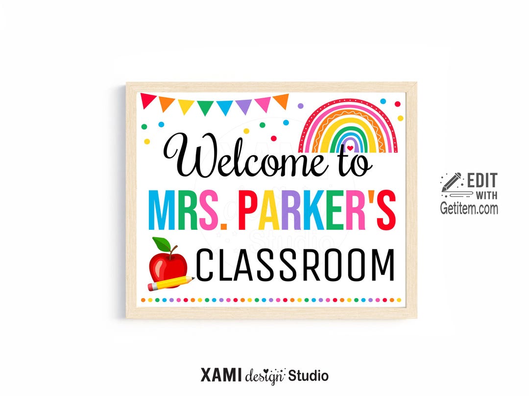 EDITABLE Teacher Classroom Door Sign Teacher Classroom Printable ...