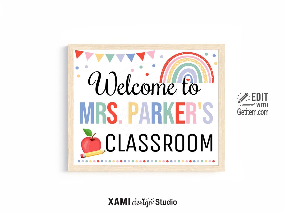 EDITABLE Teacher Classroom Door Sign Teacher Classroom Printable ...