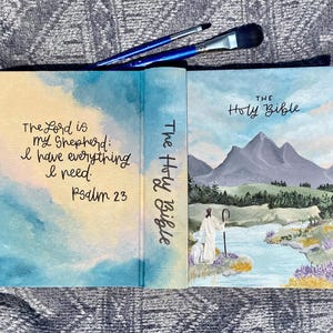 Custom Hand Painted Bible