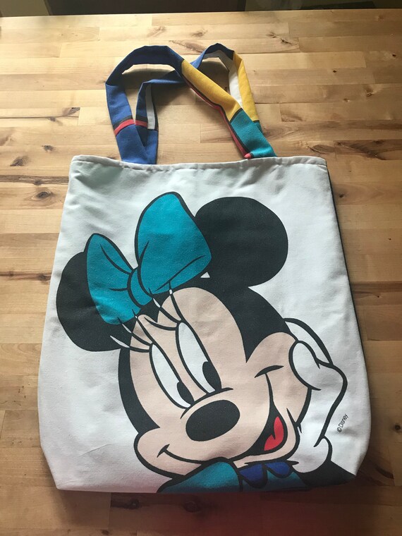 DISNEY Tote Bag Reusable MINNIE MOUSE grocery shopping school library toys 
