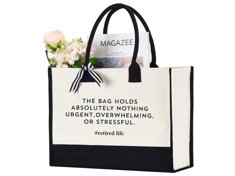 Retired Life Cornered Tote Bag, Retirement Canvas Bag Gift, Retirement Gift Bag, Funny Retirement Cornered Tote Bag, Retired Gift, New Retired Christmas Bag, Retired Life Tote Bag, Retirement Canvas Bag Gift, Retirement Gift Bag, Funny Retirement Tote Bag, Retired Gift, New Retired Christmas Bag