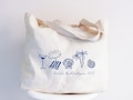 Coastal Doodle Tote Bag, Last Toast on the Coast, Destination Wedding Welcome Tote, Coastal Bachelorette, Brides Last Toast, Hand Drawn Tote