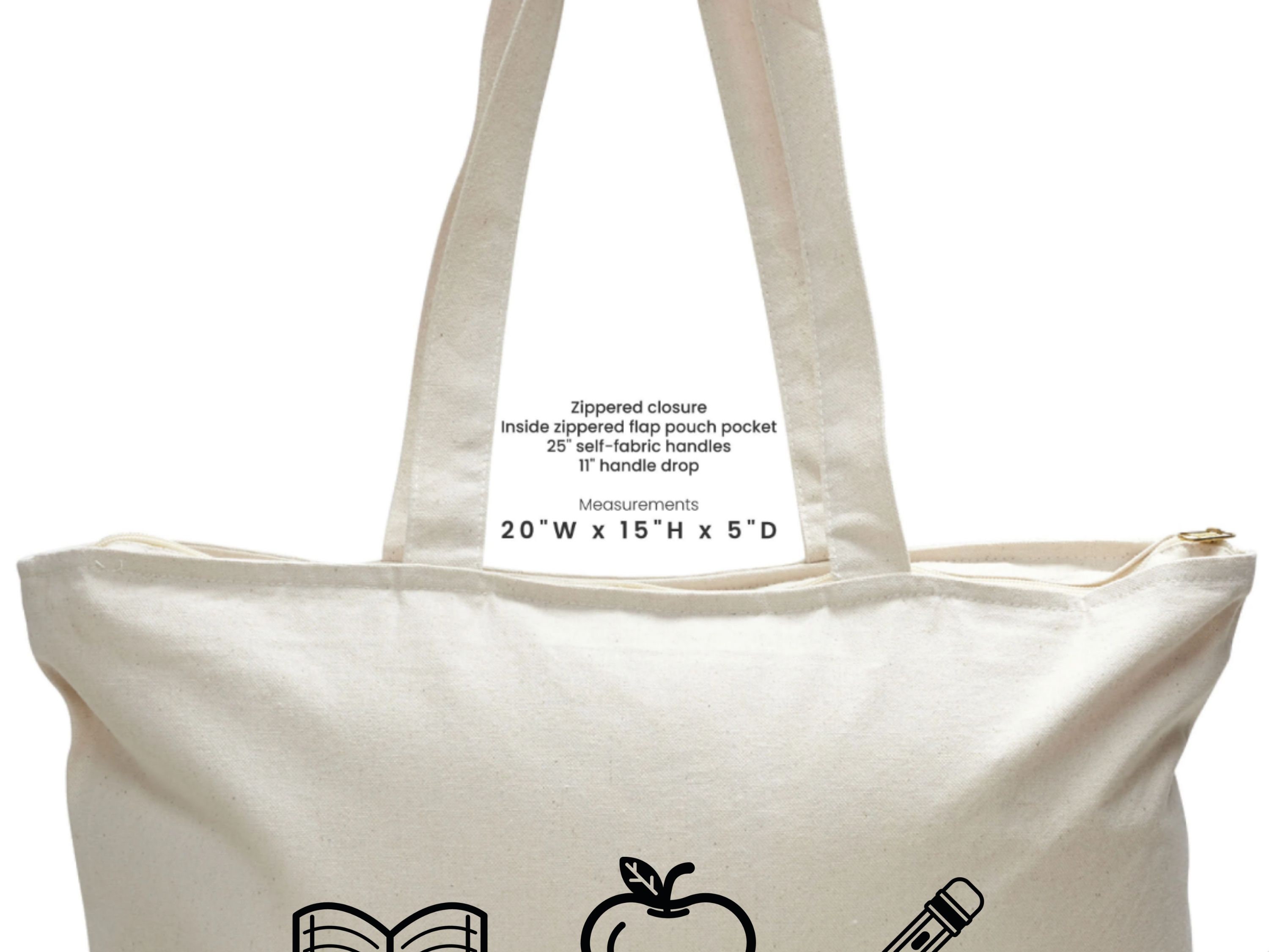 Personalized Teacher Tote Bag: Custom Jute Gift - Etsy