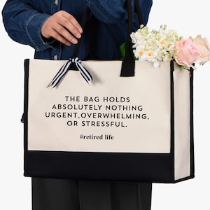 Retired Life Cornered Tote Bag, Retirement Canvas Bag Gift, Retirement Gift Bag, Funny Retirement Cornered Tote Bag, Retired Gift, New Retired Christmas Bag, Retired Life Tote Bag, Retirement Canvas Bag Gift, Retirement Gift Bag, Funny Retirement Tote Bag, Retired Gift, New Retired Christmas Bag