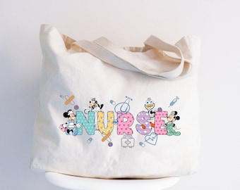 Disney Nurse Tote Bag, Mickey Mouse Gift