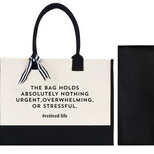 Retired Life Cornered Tote Bag, Retirement Canvas Bag Gift, Retirement Gift Bag, Funny Retirement Cornered Tote Bag, Retired Gift, New Retired Christmas Bag, Retired Life Tote Bag, Retirement Canvas Bag Gift, Retirement Gift Bag, Funny Retirement Tote Bag, Retired Gift, New Retired Christmas Bag