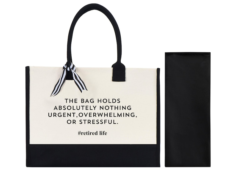 Retired Life Cornered Tote Bag, Retirement Canvas Bag Gift, Retirement Gift Bag, Funny Retirement Cornered Tote Bag, Retired Gift, New Retired Christmas Bag, Retired Life Tote Bag, Retirement Canvas Bag Gift, Retirement Gift Bag, Funny Retirement Tote Bag, Retired Gift, New Retired Christmas Bag