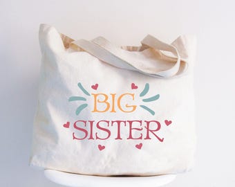 Big Sister Tote Bag: Pregnancy Announcement Gift