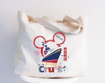 Disney Cruise Family 2026 Tote Bag, Personalized Disney Cruise Group Bags, Family Matching Vocation Totes, Disney Trip Squad Tote Bag