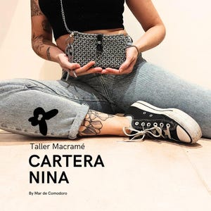 Cartera Nina Taller Paso a Paso Principiante. Macramé DIY! Estilo Coquette de noche fiesta (tutorial descargable video y a .PDF)