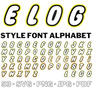 Brick Font SVG, Building Font Svg Arquivos para Cricut e Silhouette, Fonte de aniversário, Brinquedos Brick Letter Svg Png, Game Font Svg, Game Letters PNG