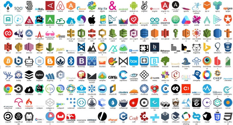 SVG Icons Bundle | 12,000 Web and App Symbols for Design Projects - Etsy