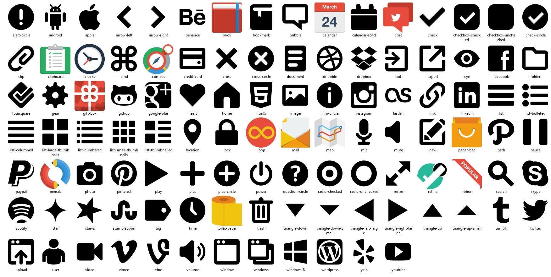 SVG Icons Bundle | 12,000 Web and App Symbols for Design Projects - Etsy