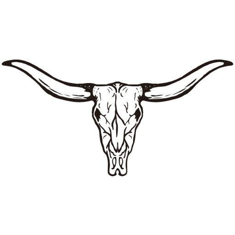 Bull Head SVG Bundle | Longhorn Skull Silhouettes for Cricut and Silhouette image 4