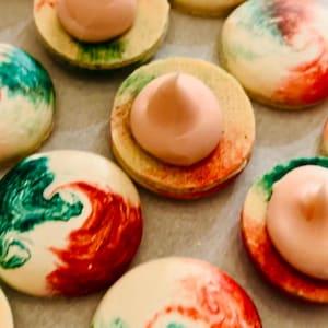 Candy Cane Ganache | Macaron Filling Recipe | Macaron, Cupcake, Cake Filling | Dessert Recipe | Holiday Recipe | Christmas