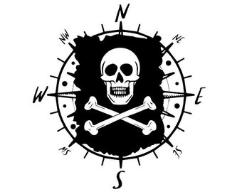 Jolly Roger Decal Etsy